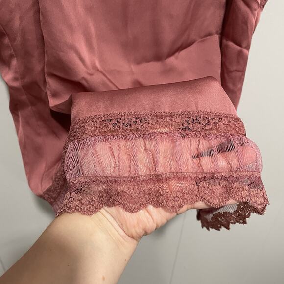 Coquette ATL Studio Womens Cami Tank Top Size 12 Pink Romantic Soft Girl Lined - Picture 7 of 8